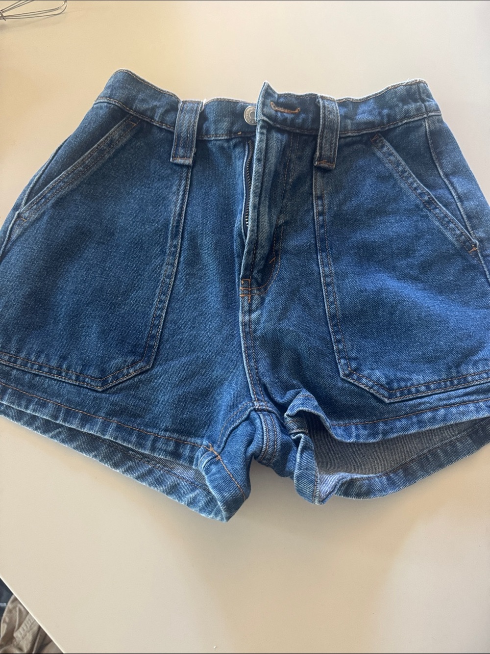 Wild Fable High-Rise Blue Denim Utility Women's Shorts